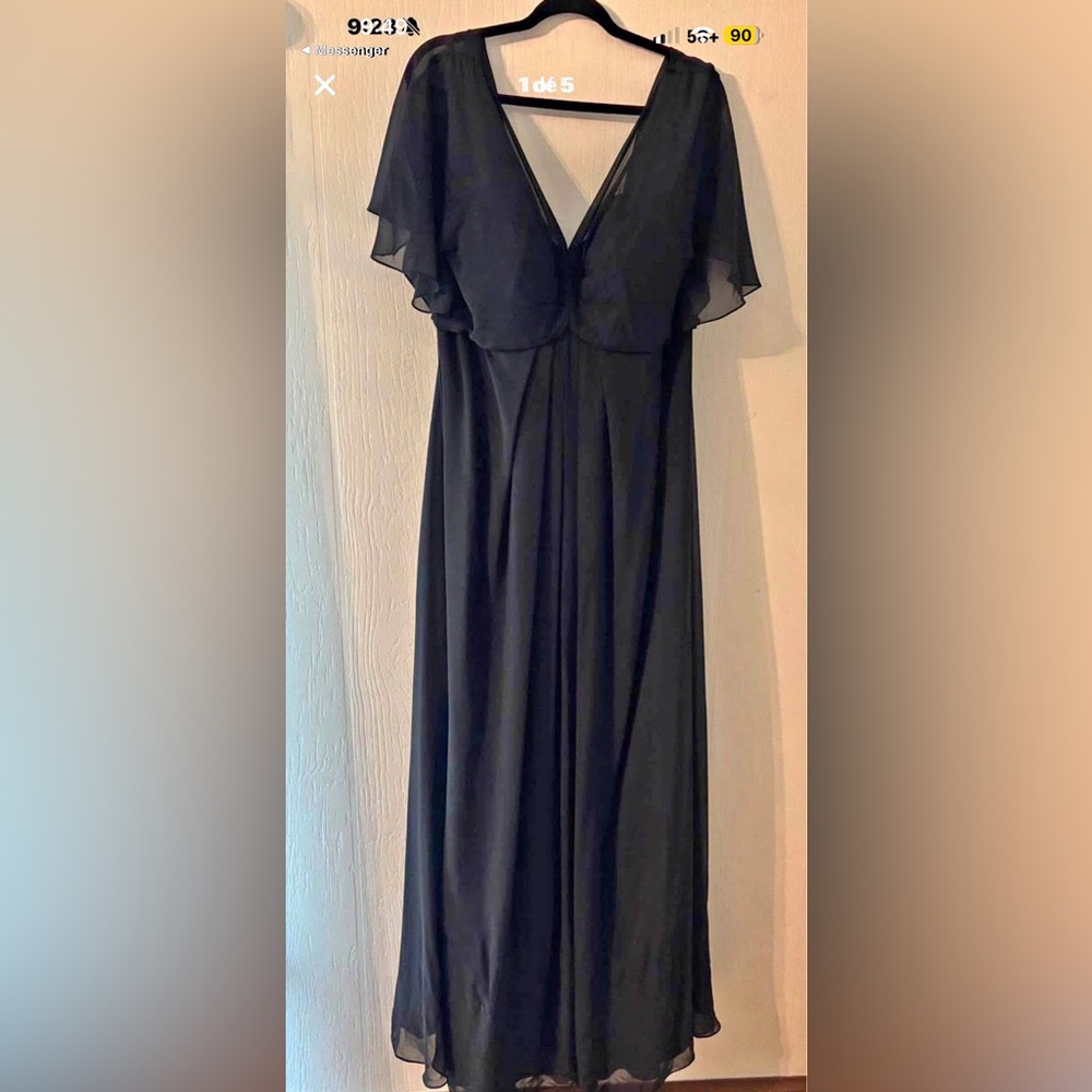 Mori Lee Elegant Black Maxi Dress